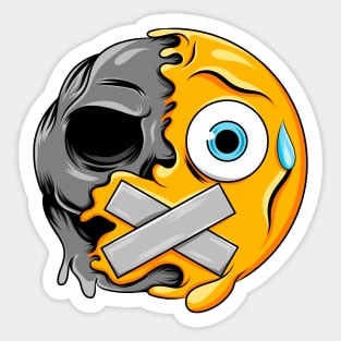 Bandage Mouth Zombie Emoji Sticker